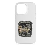Carcasa para iPhone 14 Pro MAX Especialistas en audífonos ENT Doctor Graphic Cóclea Anatomía