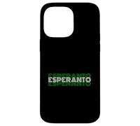 Carcasa para iPhone 14 Pro MAX Esperanto - Diseño de Texto de lenguaje de Estilo Retro de los años 70