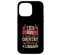 Carcasa para iPhone 14 Pro MAX Este Chico Corre en música Country y bibliotecas