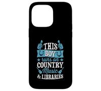 Carcasa para iPhone 14 Pro MAX Este Chico Corre en música Country y bibliotecas