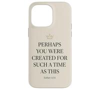 Carcasa para iPhone 14 Pro MAX Ester 4:14 Corona Versículo de la Biblia Fe Mujeres