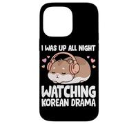 Carcasa para iPhone 14 Pro MAX Estuve Despierto Toda la Noche Viendo Drama Coreano Divertido Amante del K-Drama
