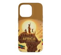 Carcasa para iPhone 14 Pro MAX Ethiopian Flag Rasta Africa Rising Again from Ethiopia