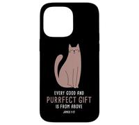 Carcasa para iPhone 14 Pro MAX Every Good & Purrfect (Gift) is from Above - James 1:17 Cat