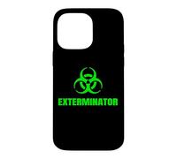 Carcasa para iPhone 14 Pro MAX Exterminador Técnico de Control de Plagas Símbolo Cool Biohazard