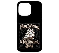 Carcasa para iPhone 14 Pro MAX Fair Winds and Following Seas - Frase Naval temática náutica