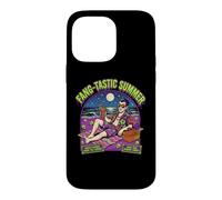 Carcasa para iPhone 14 Pro MAX Fang-Tastic Summer Vampire Beach Drácula Vacaciones de Halloween