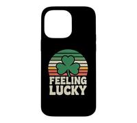 Carcasa para iPhone 14 Pro MAX Feeling Lucky Retro Casino Humor St Patricks Day Vibes