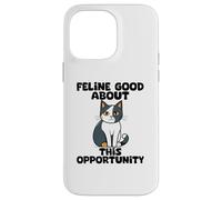 Carcasa para iPhone 14 Pro MAX Felino Buen Amante de los Gatos Buscador de Empleo
