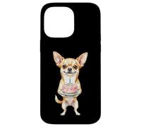 Carcasa para iPhone 14 Pro MAX Feliz Cumpleaños Chihuahua Mamá Lindo Perro Sosteniendo Pastel Vela