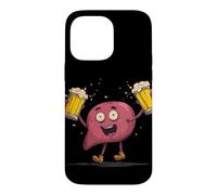 Carcasa para iPhone 14 Pro MAX Feliz día del hígado con Disfraz de Cerveza