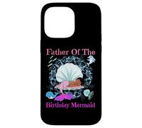 Carcasa para iPhone 14 Pro MAX Fiesta de Sirenas de Padre de cumpleaños para papá Negro