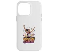 Carcasa para iPhone 14 Pro MAX Finish Line Chaser Running Motivación Atleta Diseño