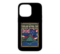 Carcasa para iPhone 14 Pro MAX Fiordland National Park Nueva Zelanda Bandera Gráfico de Viaje