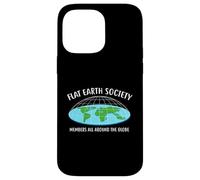 Carcasa para iPhone 14 Pro MAX Flat Earth Society - Camiseta con diseño de Globo para Todos los Miembros