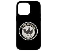 Carcasa para iPhone 14 Pro MAX Flock Manager Vintage Gallo Gallina Pollo Guardián