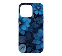 Carcasa para iPhone 14 Pro MAX Flores Azul Oscuro Midnight Floral