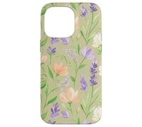 Carcasa para iPhone 14 Pro MAX Flores Silvestres de Primavera Floral Pastel jardín Prado Arte