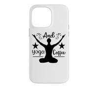 Carcasa para iPhone 14 Pro MAX Flujo de Amanecer Sereno y Vibraciones de café de Yoga