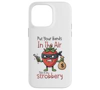 Carcasa para iPhone 14 Pro MAX Fresa Strobbery Comida Juego de Palabras Amante de la Fruta Foodie