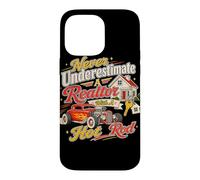Carcasa para iPhone 14 Pro MAX Funny Agente inmobiliario de Bienes raíces Hot Rod Agente inmobiliario