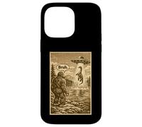 Carcasa para iPhone 14 Pro MAX Funny Bigfoot Bruh UFO Alien Loch Ness Monster Abduction