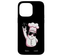 Carcasa para iPhone 14 Pro MAX Funny Chef Rockstar Cook Retro Style Rosa Diseño