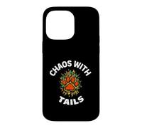 Carcasa para iPhone 14 Pro MAX Funny Dog Owner Chaos with Tails Pet Lover