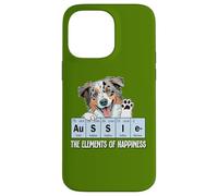 Carcasa para iPhone 14 Pro MAX Funny Elements of Happiness Blue Merle Aussie Lover