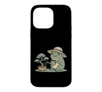 Carcasa para iPhone 14 Pro MAX Funny Frog Bonsai Gardening Japanese Style Plant Lover