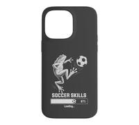 Carcasa para iPhone 14 Pro MAX Funny Frog FÚTBOL Habilidades Cargando Kick Off Club Juego En Coach
