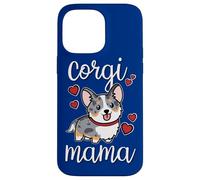 Carcasa para iPhone 14 Pro MAX Funny Kawaii Mama Mom Cardigan Blue Merle Corgi Lover