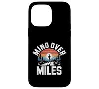Carcasa para iPhone 14 Pro MAX Funny Mind Over Miles Diciendo Motivación del Corredor