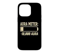 Carcasa para iPhone 14 Pro MAX Funny Negative Aura Points Farming Aura Meter Minus 10,000