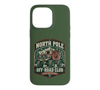 Carcasa para iPhone 14 Pro MAX Funny North Pole Off-Road Club Sleigh Rig División Navidad
