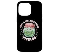 Carcasa para iPhone 14 Pro MAX Funny Pickle Costume, Just a Girl Who Loves Pickles