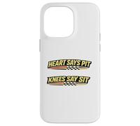 Carcasa para iPhone 14 Pro MAX Funny Racing Humor Heart Dice Pit Knees Say Sit Race Broma
