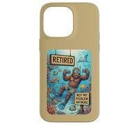 Carcasa para iPhone 14 Pro MAX Funny Retired Not My Problem Anymore Scuba Bigfoot