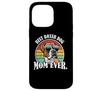 Carcasa para iPhone 14 Pro MAX Funny Retro Vintage Womens Best Mom Boxer Dog Lover