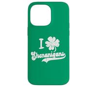 Carcasa para iPhone 14 Pro MAX Funny Saint Patricks Day Grunge Patty I Clover Shenanigans