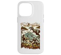 Carcasa para iPhone 14 Pro MAX Futuristic Dinosaur Battle Sci Fi Action Art Warrior