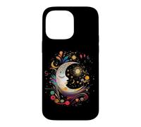 Carcasa para iPhone 14 Pro MAX Galaxy Night Sky Moon Lunar Stars Sun Love