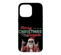 Carcasa para iPhone 14 Pro MAX Gangsta Santa Feliz Navidad Divertidas Vibes Festivas