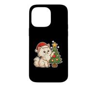 Carcasa para iPhone 14 Pro MAX Gato Blanco Decora el árbol