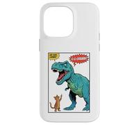 Carcasa para iPhone 14 Pro MAX Gato Dedo Medio T-Rex Dinosaurio Pop Art Tiranosaurio
