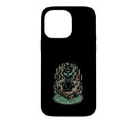 Carcasa para iPhone 14 Pro MAX Gato Negro Místico Grimorio Brujería Gótico Oculto