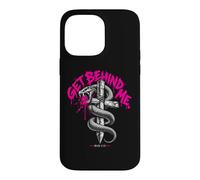Carcasa para iPhone 14 Pro MAX Get Behind Me Mark 8:33 Cita de Jesús Cruz de Serpiente Cristiana