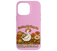 Carcasa para iPhone 14 Pro MAX Getting My Steps in Walking with The Lord Christian Floral I