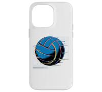 Carcasa para iPhone 14 Pro MAX Glitch Art Art Balón de Waterpolo