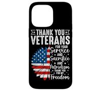 Carcasa para iPhone 14 Pro MAX Gracias Veteranos por Su Servicio Y Sacrificio Y Patrio